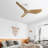 52 Inch Indoor Ceiling Fan No Light With 6 Speed Remote Control 3 ABS Blade Reversible DC Motor For Home-1911142990-1911142988