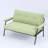 Myrion 53" Tufted Upholstered Loveseat with Metal Frame-114611306