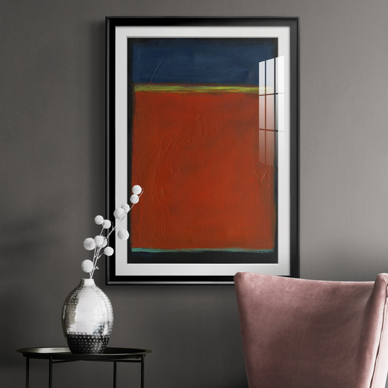 Contemplation I - Impression, Noir, H 42,5 po x l 30,5 po x P 1 po