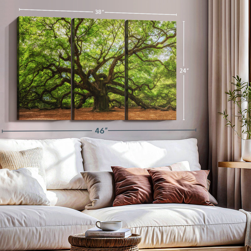 Nature 3 - Pieces, 24" H x 38" W x 1.25" D
