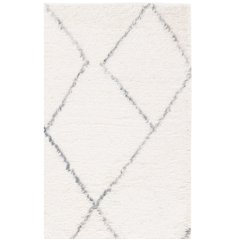 Tapis géométrique tissé à la main An baie, Tapis de couloir 2 pi 3 po x 9 pi