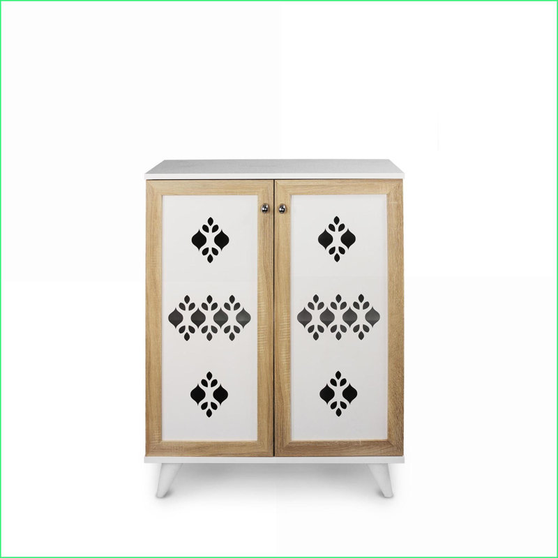 Armoires: rangement pour chaussures Karina avec plusieurs tablettes, bois de qualité supérieure, brun noyer | Hall d'entrée | Mid-Century