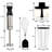 Kenmore Immersion Hand Blender Handheld Blending Stick Food Chopper