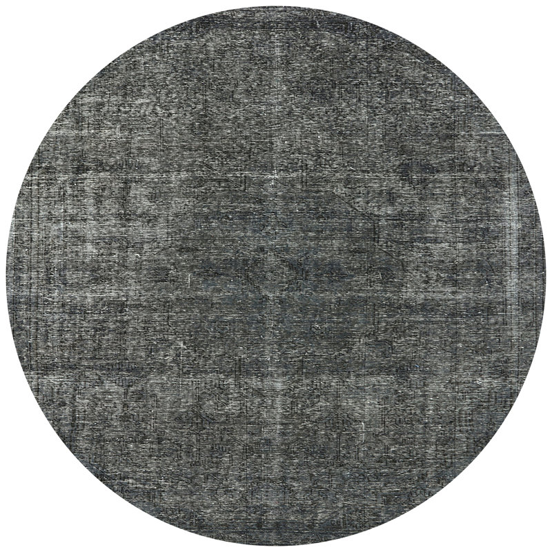Tapis oriental noir Jamarion, Rond 4 pi