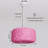 1-light Pink Rattan Drum Pendant Light Dimmable