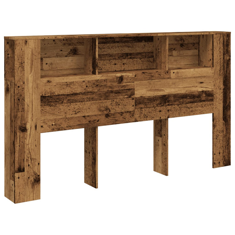 17 Stories Headboard Cabinet Engineered Wood, Old Wood, 100 x 180cm