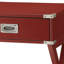 1 table de bout rouge - style rustique et construction stable pour la chambre à coucher avec rangement pratique-1567900184
