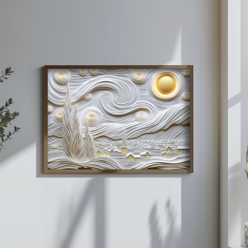 Superbe peinture décorative en panneau de fibres à densité moyenne, 13,8 po x 18,5 po x 0,8 po | 100% panneau de fibres à densité moyenne avec épaisseur de 3 mm, cadre en bois de pin élégant | Illustration UV imprimée pour la décoration intérieure, parfaite pour le salon et la chambre à coucher