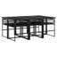 Cemiyah 6 - Person Patio Dining Set with Rectangular Table , Cushions Included-1165859589