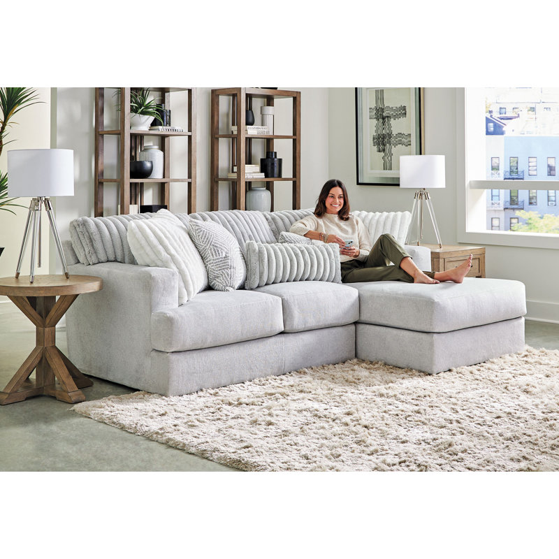 Zyyon Fabric Sectional, Right Hand Facing
