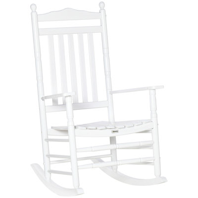 Chaise berçante à haut dossier Traditional