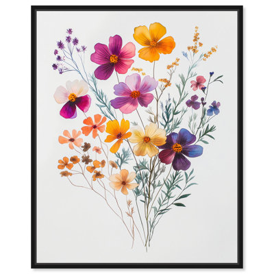 Watercolor Wildflower Canvas Delicate Floral Art by Art Remedy