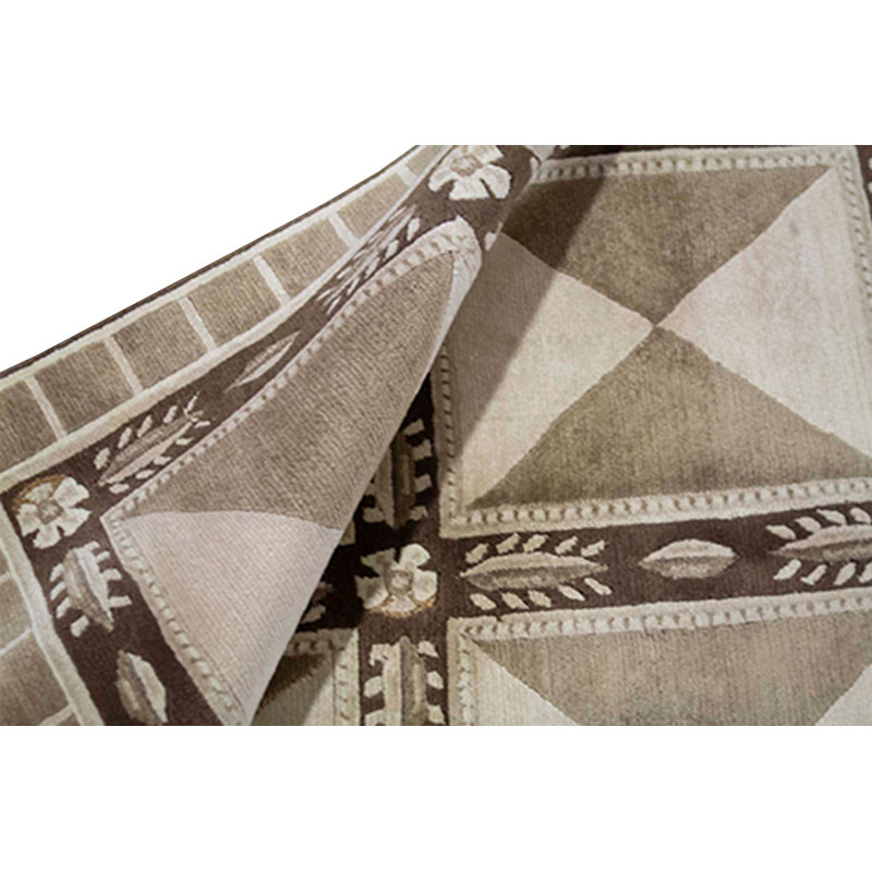 Hand-Knotted High-Quality Beige Area Rug