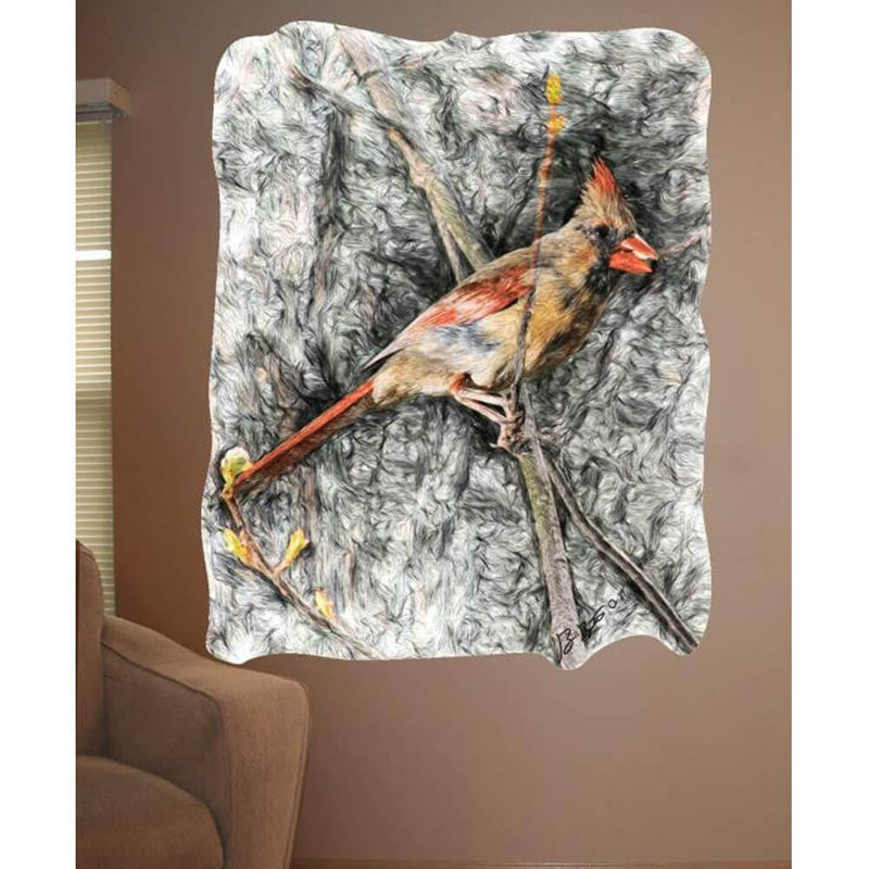 Adhésif décoratif Batie Cardinal, H 24 po x l 19 po