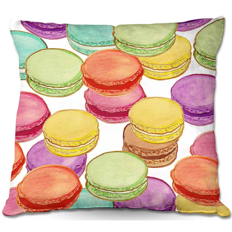 Coussin décoratif canapé laduree macaroons ii, 20 po x 20 po