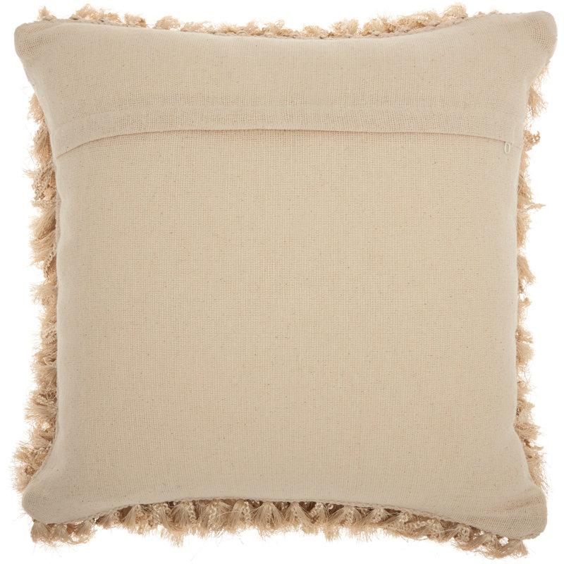 Housse de coussin carré et insert, Beige