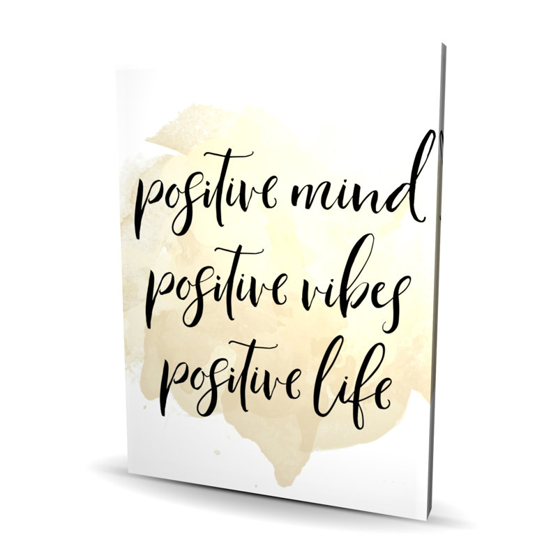 Positive mind positive vibes - Farmhouse Shapes Canvas Decor