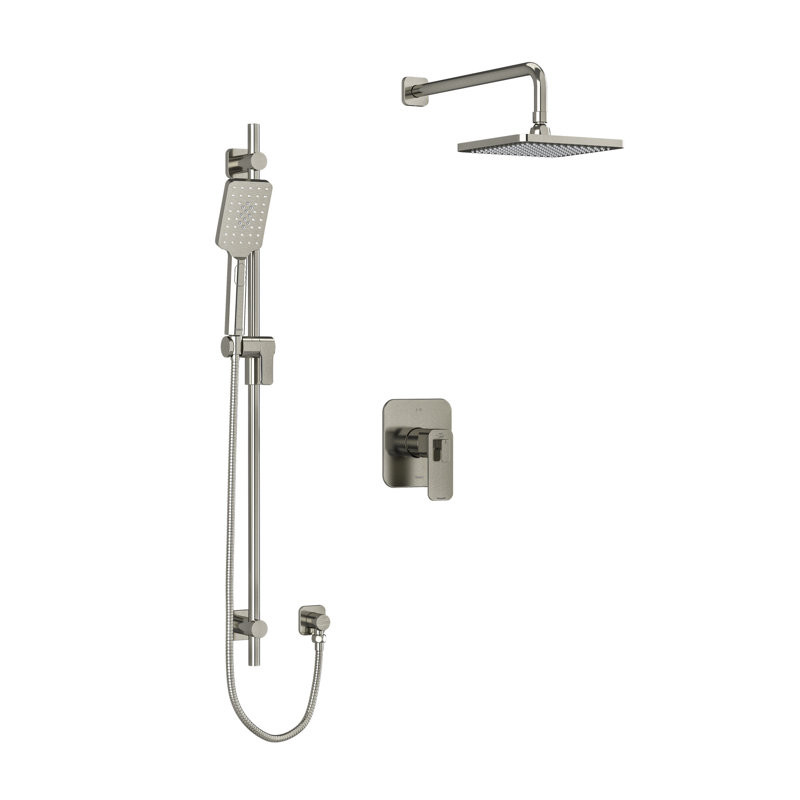 Garniture de douche 323, Nickel brossé