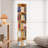 Keshigan 5 Tier Floor Standing Rotating Bookcase