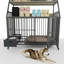 And Iron Pet Cage With Storage - Construction, Beige + Black, 50.31 In. High, 23.57 Wide, 35.83 Deep-816498055