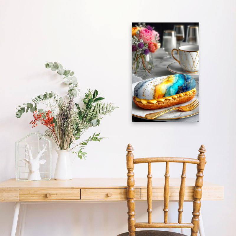 Art mural artistique Eclair Tea Time, H 24 po x l 16 po