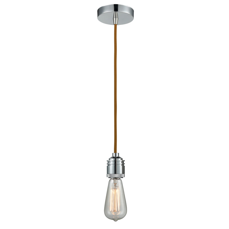 Cecil 1 - Light Single Pendant, Polished Chrome/Copper