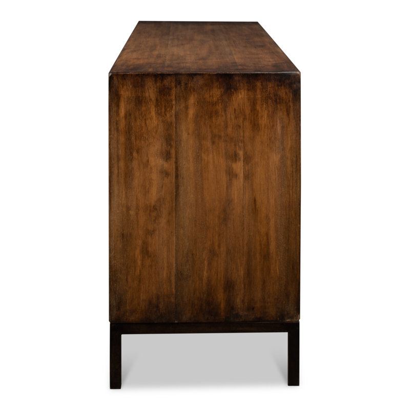 Becket 74'' W Solid Wood Sideboard, Brown