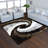 Area Rugs for Living Room, Bed Room - Heller Hand Tufted Shag Polyester Eco-Friendly Area Rugs - Square, Multicolor, Abstract, Contemporary Modern Design, High Pile Thick Handmade Anti Skid-1288521844