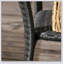 Table basse en rotin PE avec rangement Outsunny