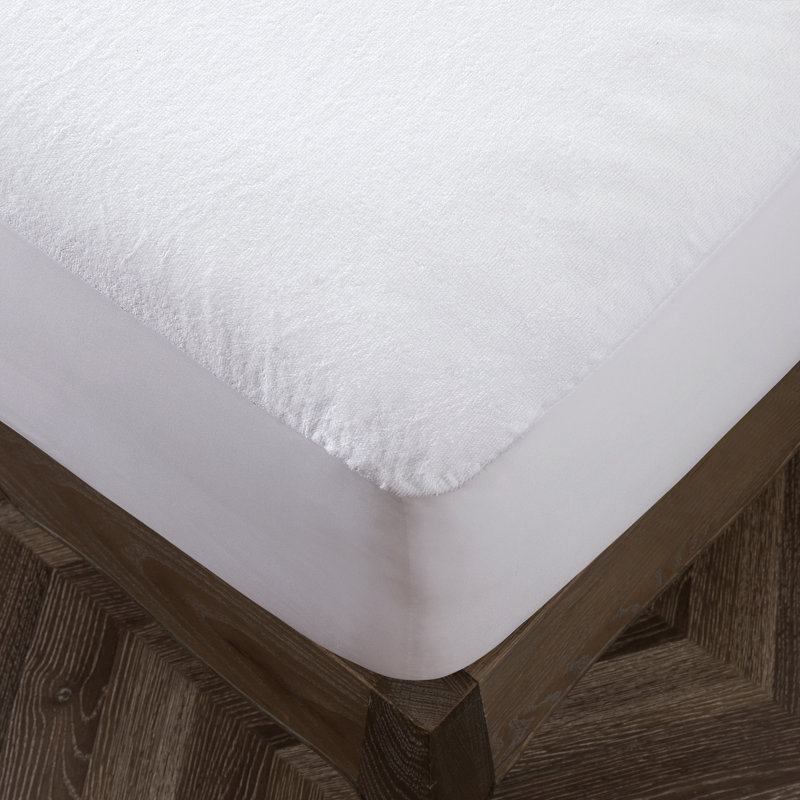 Janya Premium Waterproof Terry Mattress Protector - Breathable & Hypoallergenic 30cm Deep Fitted Cover, Double (4'6)