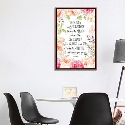 Joshua 1: 9 par Eden Printables - impression d'art textuel