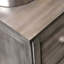 Magnifique table de chevet grise de style transitionnel 1 pièce