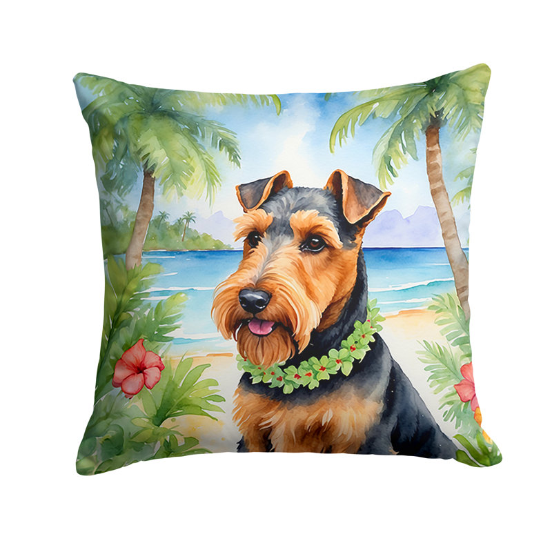 Other/No Pattern Outdoor Throw Pillow, 18" H x 18" W, Golden Retriever