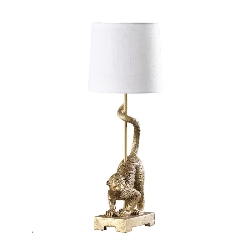 Jadien Table Lamp, White, Gold