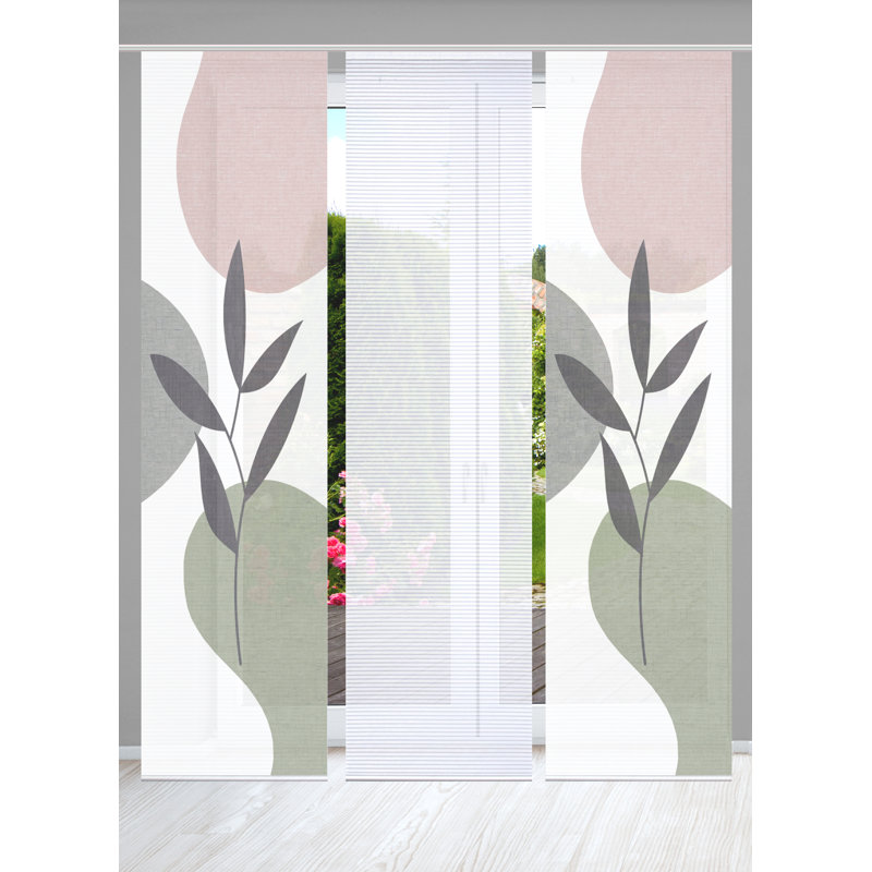 Semi Sheer Sliding Panel, Stone colors