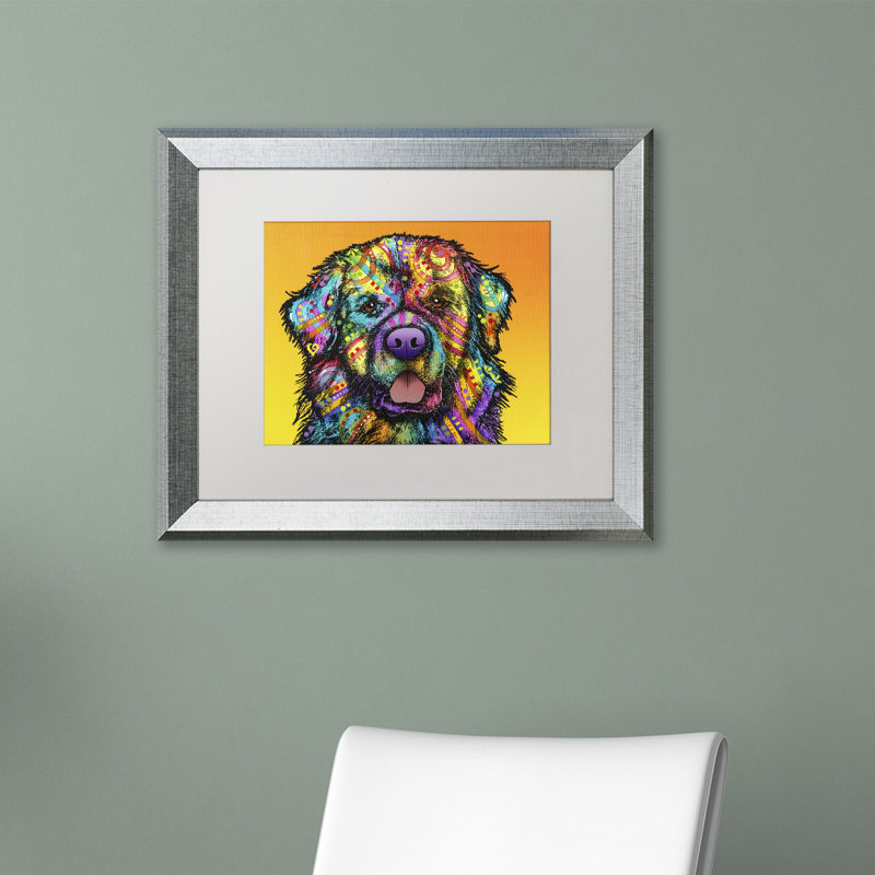 « newfie », impression sur toile encadrée, Blanc, H 16 po x l 20 po x P 0,5 po
