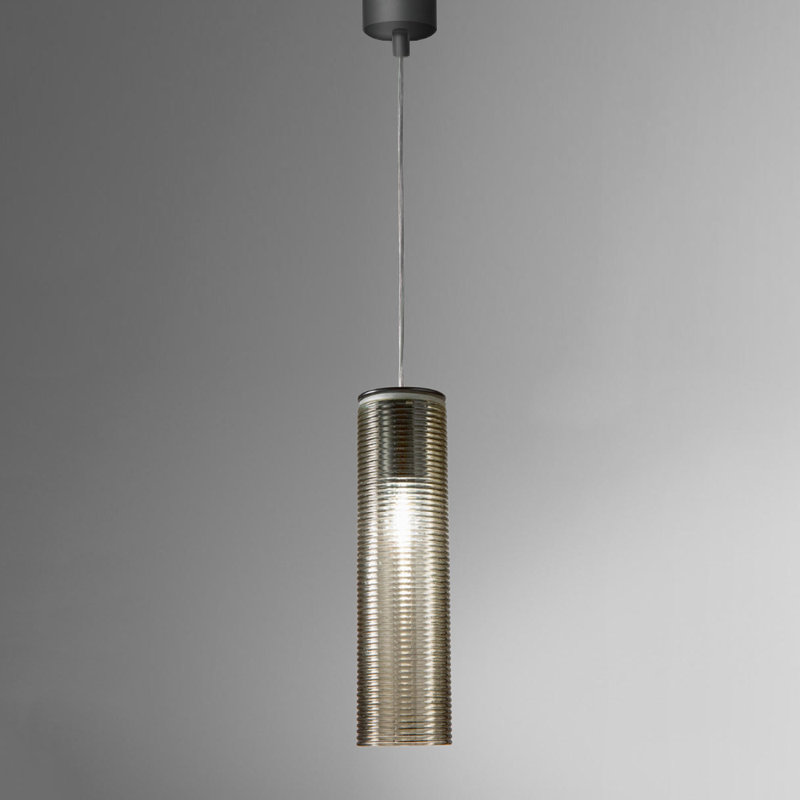 Ladies Clio - One Light Pendant, Black, Crystal