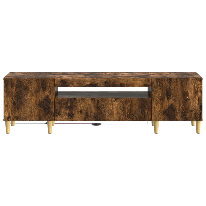 TV Stand for TVs up to 65", Smoked Oak