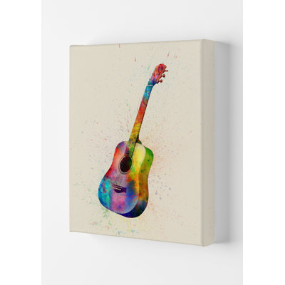 Acoustic Guitar by Michael Tompsett - Print