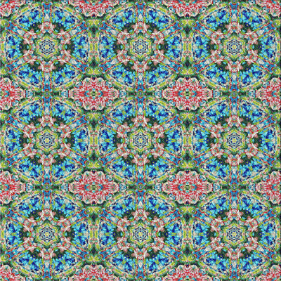 Tapis décoratif bleu