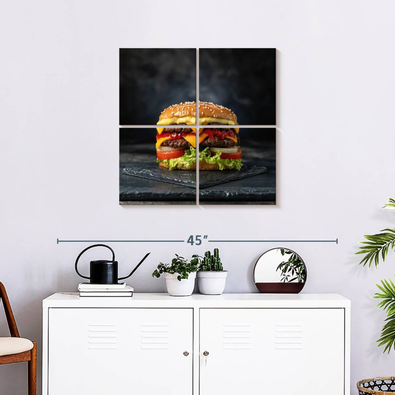 Yarlin Double Layer Cheeseburger, 26" H x 26" W