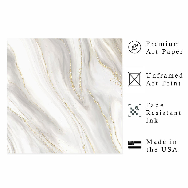 «Abstract Grey Myst I», reproduction d'art moderne sans cadre, H 14 po x l 14 po