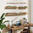 Floating Shelves Set Of 3, Picture Ledge Shelf, 48 Inch Long Floating Shelves For Wall,Floating Shelves With Lip For Living Room,Bedroom,Bookshelf,Nursery-Natural Oak