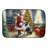 Collie and Santa Claus Dish Drying Mat