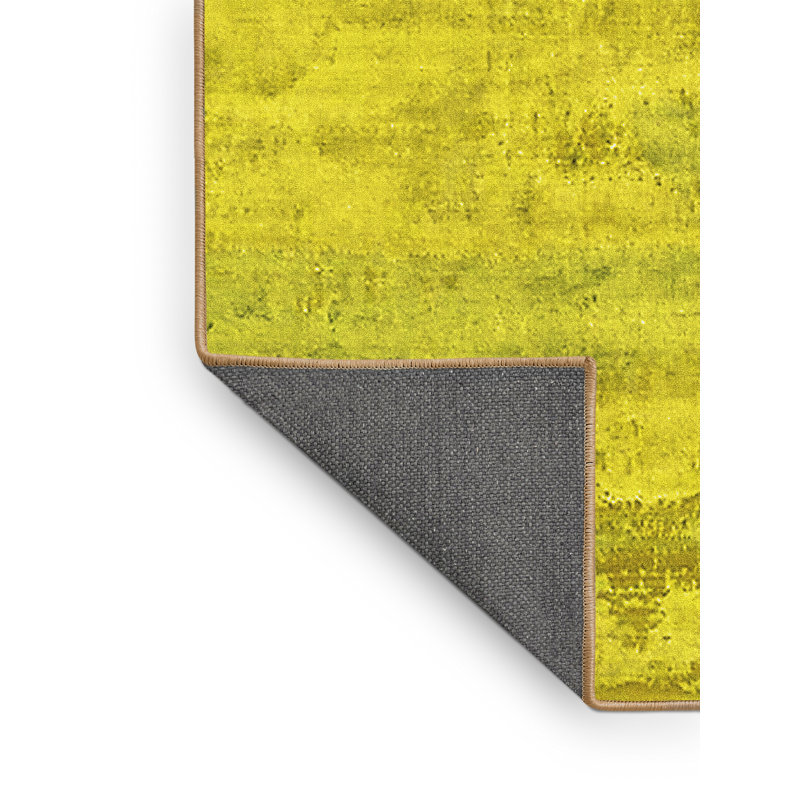 Tapis Mid-Century moderne 260 jaunes