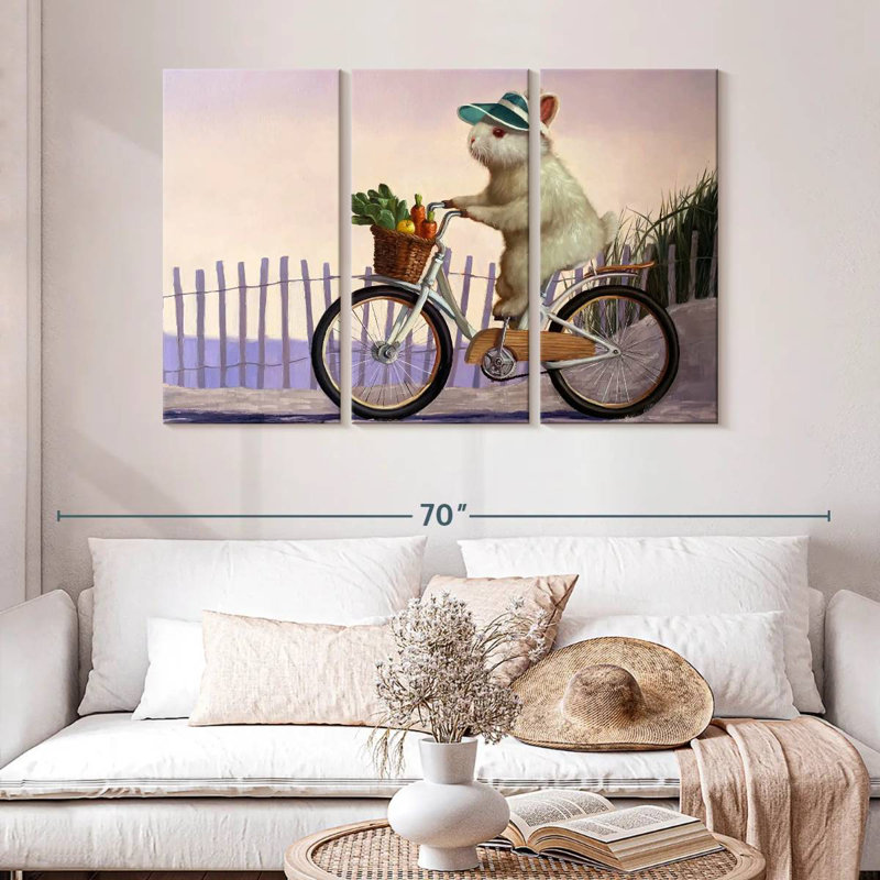 Brampt Beach Bunny, 32" H x 50" W