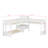 L-Shaped Bunk Bed With Drawers & USB Ports & Power Outlet, Wood Triple Bunk Bed With Desk, Ladders & Guardrails-279313108