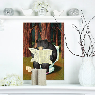Ours dans les bois - Impression sur toile non encadrée