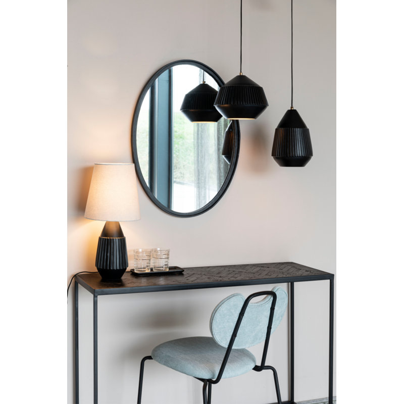 Luminaire suspendu Aysa, Noir