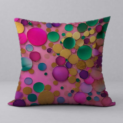 Pillow New ManosMorenas Vibrant Character & Patterns/ size 18"x18"